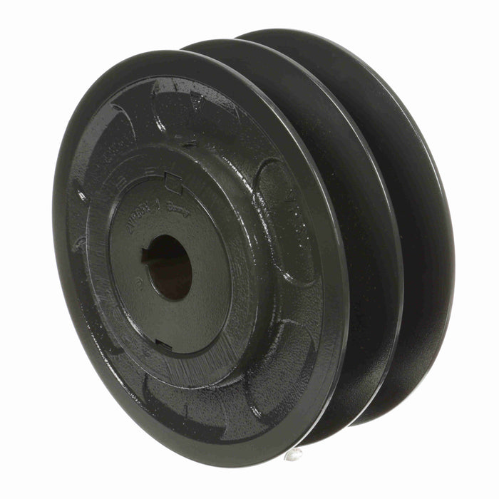 2 Groove Cast Iron Finish Bore FHP Variable Pitch Sheave