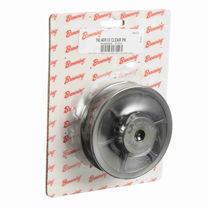 1 Groove Cast Iron Finish Bore FHP Variable Pitch Sheave Clear Pack