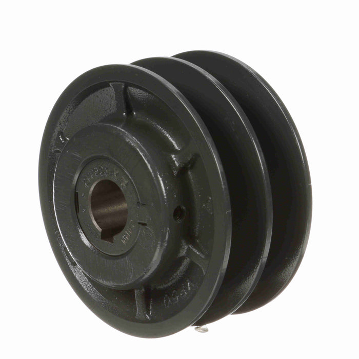 2 Groove Cast Iron Finish Bore FHP Variable Pitch Sheave