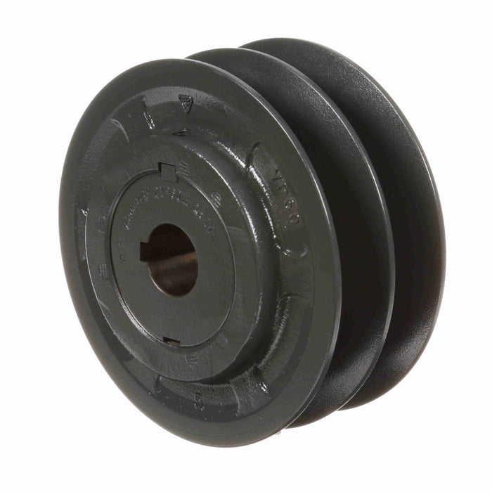 2 Groove Cast Iron Finish Bore FHP Variable Pitch Sheave