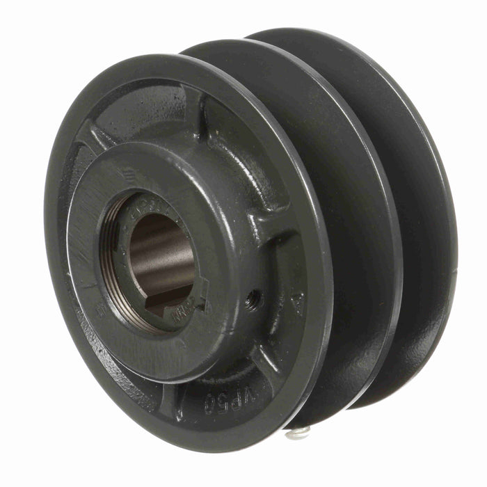 2 Groove Cast Iron Finish Bore FHP Variable Pitch Sheave