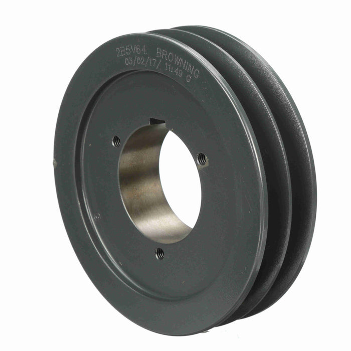 2 Groove Cast Iron Bushed Bore Multiple Sheave