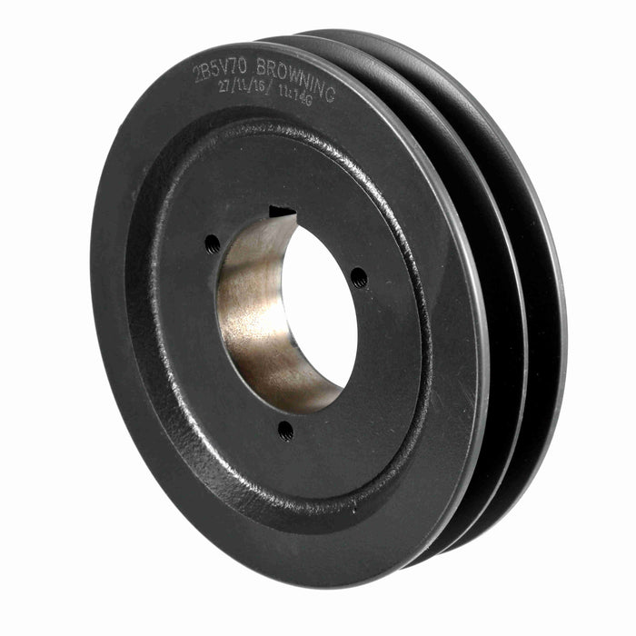 2 Groove Cast Iron Bushed Bore Multiple Sheave