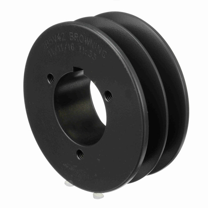 2 Groove Cast Iron Bushed Bore Multiple Sheave