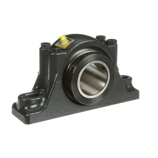 Sealmaster RPBA 207-C2 Mounted Tapered Roller Beearings, Black Oxide Bearing, Pillow Block Bearings, 2-7/16" Diameter, Cast Iron Housing, One Set Screw Lock Collar, Contact Seal, 