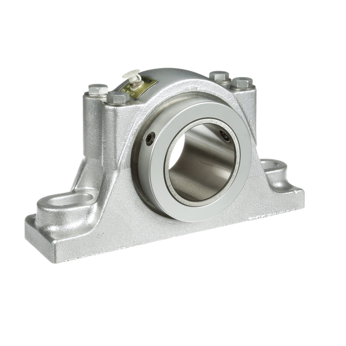 Sealmaster RPBA 104-C2 Mounted Tapered Roller Beearings, Black Oxide Bearing, Pillow Block Bearings, 1-1/4" Diameter, Cast Iron Housing, One Set Screw Lock Collar, Contact Seal, 