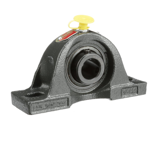 Sealmaster NP-12 Mounted Ball Bearings, Black Oxide Bearing, Pillow Block Bearings, 3/4" Diameter, Cast Iron Housing, Set Screw Locking, Felt Labyrinth Seal, Wide Inner Race