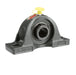 Sealmaster NP-12 Mounted Ball Bearings, Black Oxide Bearing, Pillow Block Bearings, 3/4" Diameter, Cast Iron Housing, Set Screw Locking, Felt Labyrinth Seal, Wide Inner Race