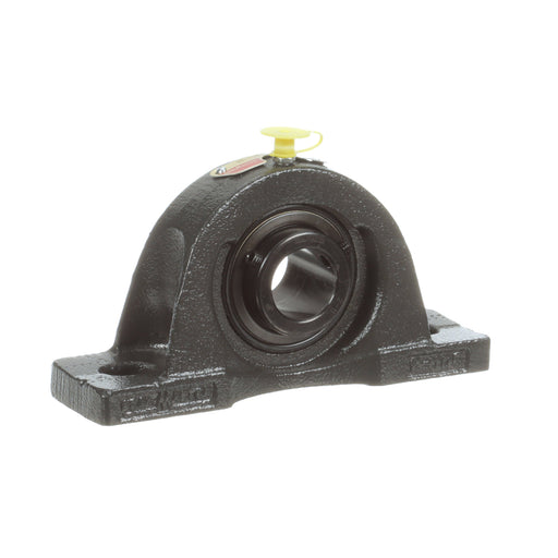 Sealmaster NP-17 Mounted Ball Bearings, Black Oxide Bearing, Pillow Block Bearings, 1-1/16" Diameter, Cast Iron Housing, Set Screw Locking, Felt Labyrinth Seal, Wide Inner Race