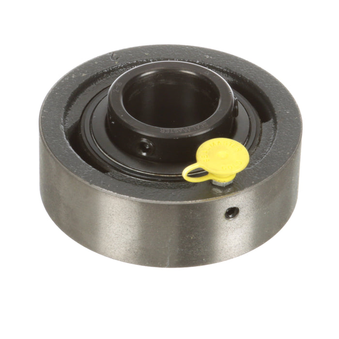 Sealmaster SC-22C Mounted Ball Bearings, Black Oxide Bearing, Cylindrical Cartridge Bearing, 1-3/8" Diameter, Cast Iron Housing, Set Screw Locking, Contact Seal, Wide Inner Race