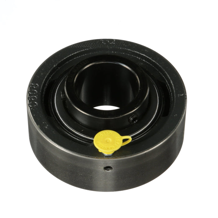 Sealmaster SC-27 CXU Mounted Ball Bearings, Black Oxide Bearing, Cylindrical Cartridge Bearing, 1-11/16" Diameter, Cast Iron Housing, Set Screw Locking, Felt Labyrinth Seal, Air Handling Housing Fit, Wide Inner Race