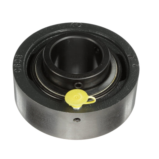 Sealmaster SC-28 Mounted Ball Bearings, Black Oxide Bearing, Cylindrical Cartridge Bearing, 1-3/4" Diameter, Cast Iron Housing, Set Screw Locking, Felt Labyrinth Seal, Wide Inner Race