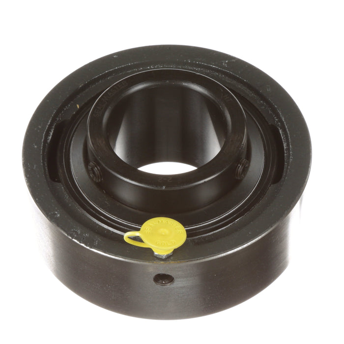 Sealmaster SC-32 Mounted Ball Bearings, Black Oxide Bearing, Cylindrical Cartridge Bearing, 2" Diameter, Cast Iron Housing, Set Screw Locking, Felt Labyrinth Seal, Wide Inner Race