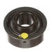 Sealmaster SC-32 Mounted Ball Bearings, Black Oxide Bearing, Cylindrical Cartridge Bearing, 2" Diameter, Cast Iron Housing, Set Screw Locking, Felt Labyrinth Seal, Wide Inner Race