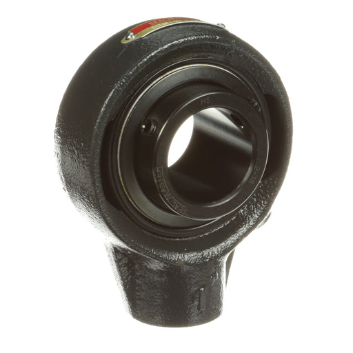 Sealmaster SCHB-24 Mounted Ball Bearings, Black Oxide Bearing, Hanger Bearings, 1-1/2" Diameter, Cast Iron Housing, Set Screw Locking, Felt Labyrinth Seal, Wide Inner Race