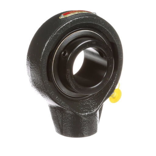 Sealmaster SEHB-28 Mounted Ball Bearings, Black Oxide Bearing, Hanger Bearings, 1-3/4" Diameter, Cast Iron Housing, Set Screw Locking, Felt Labyrinth Seal, Wide Inner Race