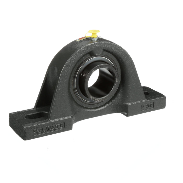 Sealmaster SP-31 HT Mounted Ball Bearings, Black Oxide Bearing, Pillow Block Bearings, 1-15/16" Diameter, Cast Iron Housing, Set Screw Locking, Nomex Seal, High Temperature Seal, High Temperature Grease, Wide Inner Race