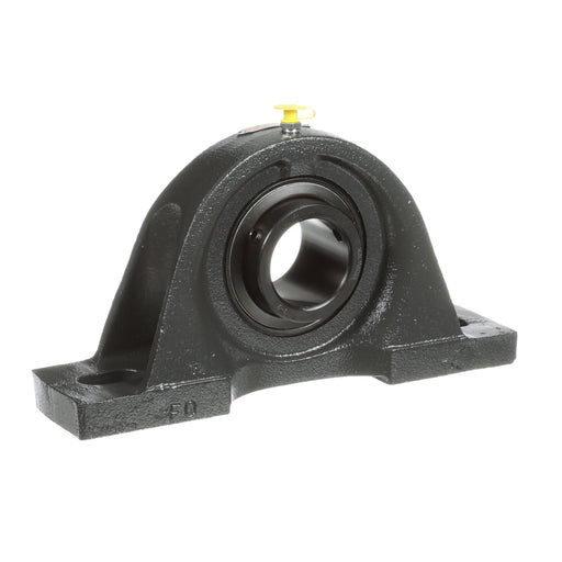 Sealmaster SP-32 Mounted Ball Bearings, Black Oxide Bearing, Pillow Block Bearings, 2" Diameter, Cast Iron Housing, Set Screw Locking, Felt Labyrinth Seal, Wide Inner Race