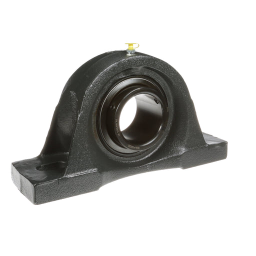 Sealmaster SP-52 Mounted Ball Bearings, Black Oxide Bearing, Pillow Block Bearings, 3-1/4" Diameter, Cast Iron Housing, Set Screw Locking, Felt Labyrinth Seal, Wide Inner Race