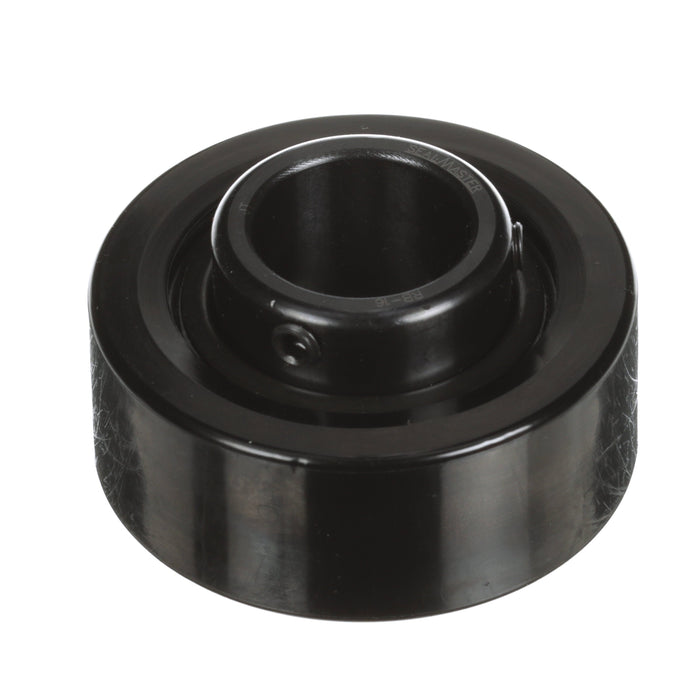 Sealmaster SRC-16 Mounted Ball Bearings, Black Oxide Bearing, Cylindrical Cartridge Bearing, 1" Diameter, Set Screw Locking, Felt Labyrinth Seal, Wide Inner Race