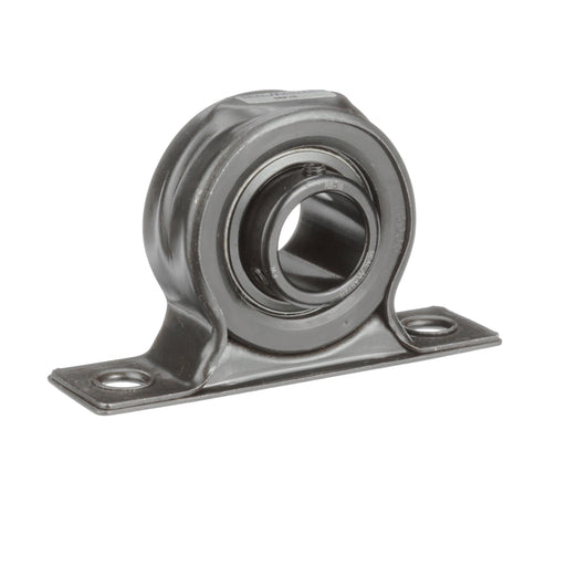 Sealmaster SRP-18 Mounted Ball Bearings, Black Oxide Bearing, Pillow Block Bearings, 1-1/8" Diameter, Stamped Steel Housing, Set Screw Locking, Felt Labyrinth Seal, Wide Inner Race