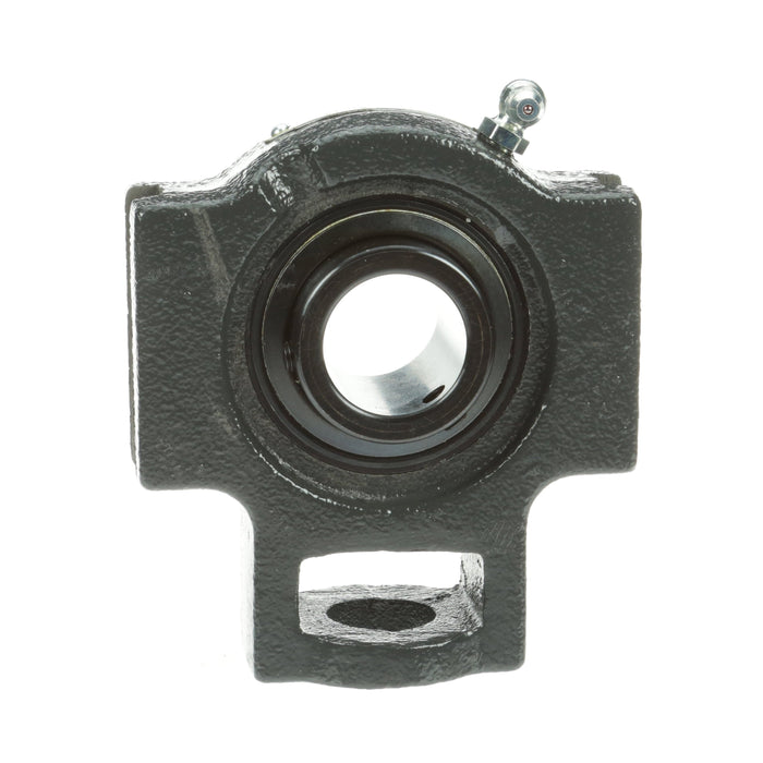 Sealmaster ST-18 Mounted Ball Bearings, Black Oxide Bearing, Take Up Bearings, 1-1/8" Diameter, Cast Iron Housing, Set Screw Locking, Felt Labyrinth Seal, Wide Inner Race