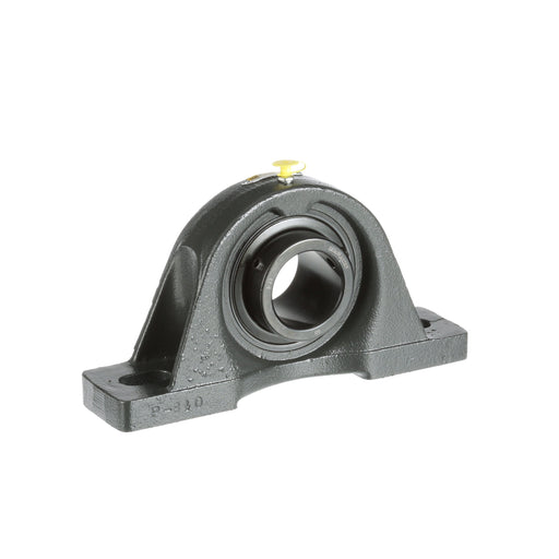 Sealmaster SPM-35 CXU Mounted Ball Bearings, Black Oxide Bearing, Pillow Block Bearings, 2-3/16" Diameter, Cast Iron Housing, Set Screw Locking, Felt Labyrinth Seal, Air Handling Housing Fit, Wide Inner Race