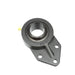 Sealmaster FB-32R Mounted Ball Bearings, Black Oxide Bearing, 3 Bolt Flange Bracket Bearings, 2" Diameter, Cast Iron Housing, Set Screw Locking, Felt Labyrinth Seal, Wide Inner Race