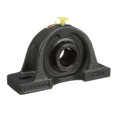 Sealmaster MP-20 Mounted Ball Bearings, Black Oxide Bearing, Pillow Block Bearings, 1-1/4" Diameter, Cast Iron Housing, Set Screw Locking, Felt Labyrinth Seal, Wide Inner Race