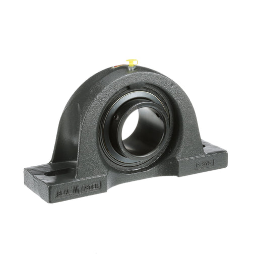 Sealmaster MP-56 Mounted Ball Bearings, Black Oxide Bearing, Pillow Block Bearings, 3-1/2" Diameter, Cast Iron Housing, Set Screw Locking, Felt Labyrinth Seal, Wide Inner Race