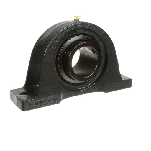 Sealmaster MP-63 Mounted Ball Bearings, Black Oxide Bearing, Pillow Block Bearings, 3-15/16" Diameter, Cast Iron Housing, Set Screw Locking, Felt Labyrinth Seal, Wide Inner Race