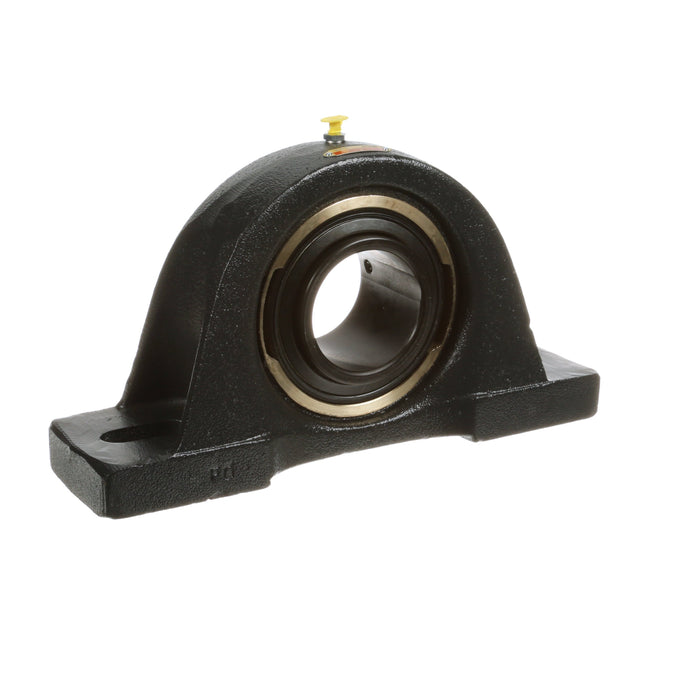 Sealmaster EMP-51 Mounted Ball Bearings, Black Oxide Bearing, Pillow Block Bearings, 3-3/16" Diameter, Cast Iron Housing, Set Screw Locking, Felt Labyrinth Seal, Wide Inner Race