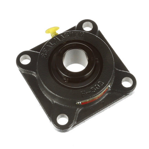 Sealmaster MSF-19 HT Mounted Ball Bearings, Black Oxide Bearing, 4 Bolt Flange Bearings, 1-3/16" Diameter, Cast Iron Housing, Set Screw Locking, Nomex Seal, High Temperature Seal, High Temperature Grease, Wide Inner Race