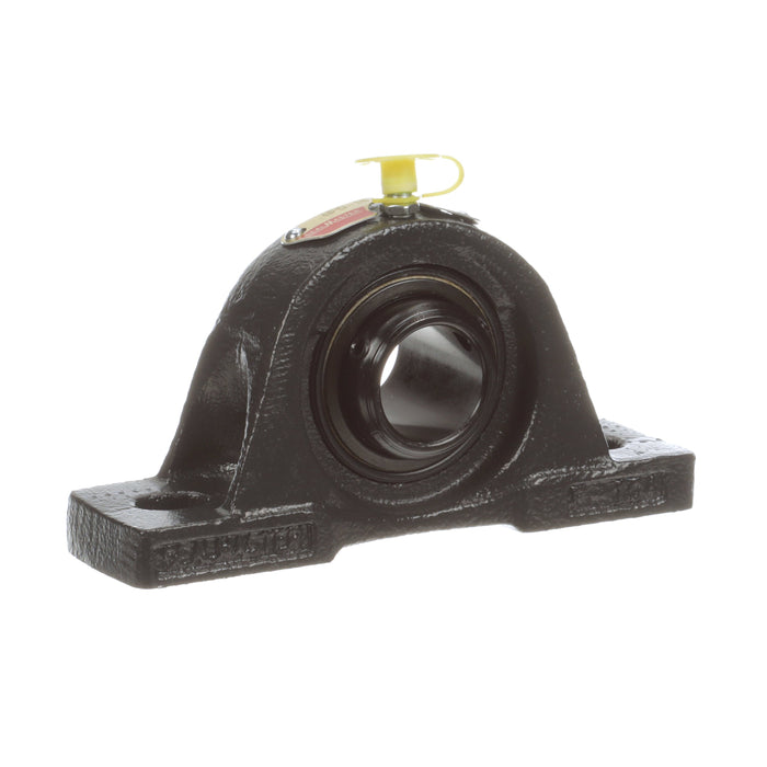 Sealmaster NPD-16 Mounted Ball Bearings, Black Oxide Bearing, Pillow Block Bearings, 1" Diameter, Cast Iron Housing, Double Set Screw Locking, Felt Labyrinth Seal, Wide Inner Race