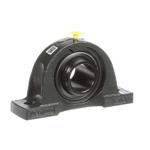 Sealmaster NPD-27 Mounted Ball Bearings, Black Oxide Bearing, Pillow Block Bearings, 1-11/16" Diameter, Cast Iron Housing, Double Set Screw Locking, Felt Labyrinth Seal, Wide Inner Race