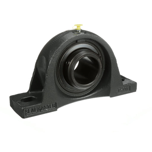 Sealmaster MSPD-79 Mounted Ball Bearings, Black Oxide Bearing, Pillow Block Bearings, 4-15/16" Diameter, Cast Iron Housing, Double Set Screw Locking, Felt Labyrinth Seal, Wide Inner Race