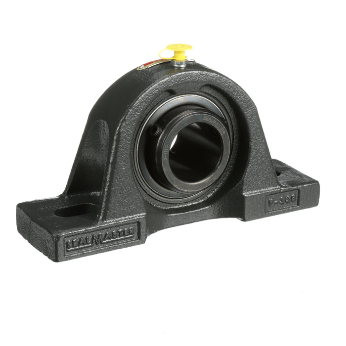 Sealmaster MPD-27 Mounted Ball Bearings, Black Oxide Bearing, Pillow Block Bearings, 1-11/16" Diameter, Cast Iron Housing, Double Set Screw Locking, Felt Labyrinth Seal, Wide Inner Race