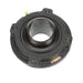 Sealmaster MFCD-64 Mounted Ball Bearings, Black Oxide Bearing, 4 Bolt Piloted Flange Bearings, 4" Diameter, Cast Iron Housing, Double Set Screw Locking, Felt Labyrinth Seal, Wide Inner Race