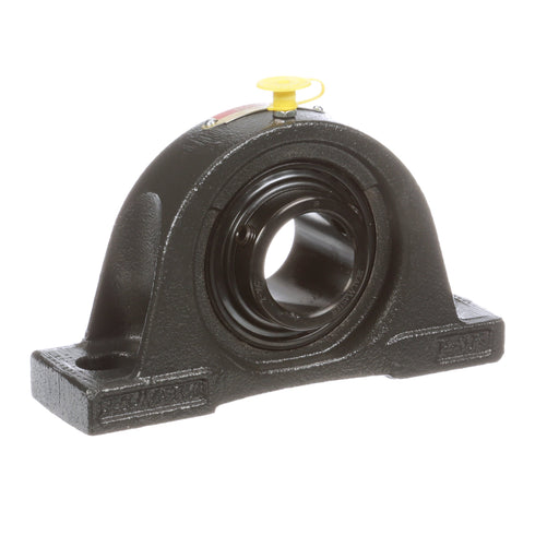 Sealmaster NP-22C Mounted Ball Bearings, Black Oxide Bearing, Pillow Block Bearings, 1-3/8" Diameter, Cast Iron Housing, Set Screw Locking, Contact Seal, Wide Inner Race