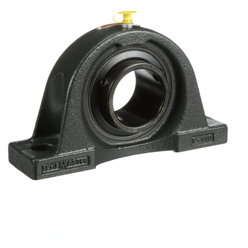 Sealmaster NP-35H RM Mounted Ball Bearings, Black Oxide Bearing, Pillow Block Bearings, 2-3/16" Diameter, Cast Iron Housing, Set Screw Locking, Felt Labyrinth Seal, Reduced Maintenance - Lubed for Life, Wide Inner Race