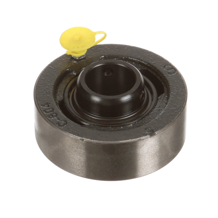 Sealmaster SC-16C Mounted Ball Bearings, Black Oxide Bearing, Cylindrical Cartridge Bearing, 1" Diameter, Cast Iron Housing, Set Screw Locking, Contact Seal, Wide Inner Race