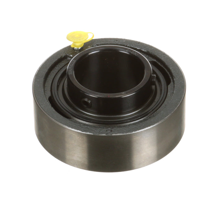 Sealmaster SC-35C Mounted Ball Bearings, Black Oxide Bearing, Cylindrical Cartridge Bearing, 2-3/16" Diameter, Cast Iron Housing, Set Screw Locking, Contact Seal, Wide Inner Race