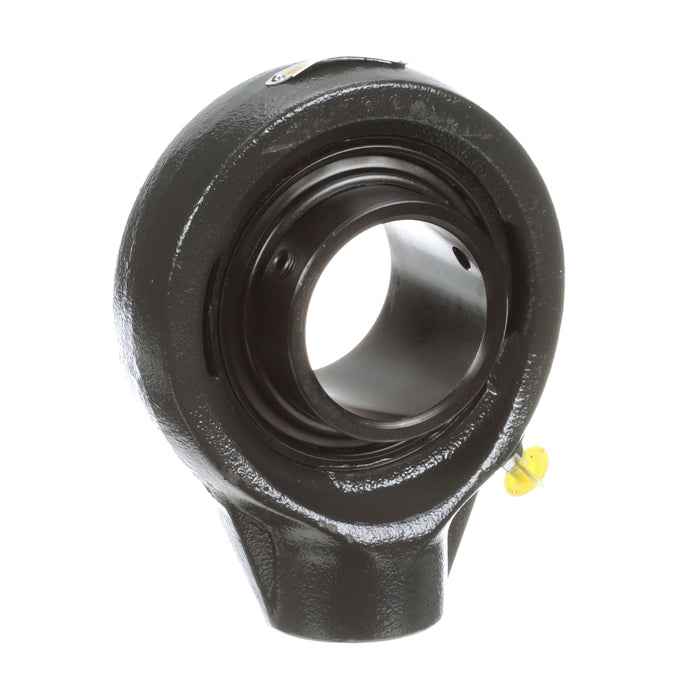 Sealmaster SEHB-32RC Mounted Ball Bearings, Black Oxide Bearing, Hanger Bearings, 2" Diameter, Cast Iron Housing, Set Screw Locking, Contact Seal, Wide Inner Race