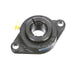 Sealmaster SFT-207TMC Mounted Ball Bearings, Black Oxide Bearing, 2 Bolt Flange Bearings, 35mm Diameter, Cast Iron Housing, Concentric Locking, Contact Seal, Wide Inner Race