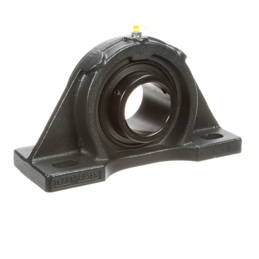 Sealmaster MFP-52 Mounted Ball Bearings, Black Oxide Bearing, 4 Bolt Pillow Block Bearings, 3-1/4" Diameter, Cast Iron Housing, Set Screw Locking, Felt Labyrinth Seal, Wide Inner Race