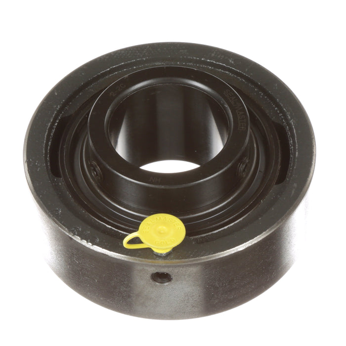 Sealmaster MSC-32C Mounted Ball Bearings, Black Oxide Bearing, Cylindrical Cartridge Bearing, 2" Diameter, Cast Iron Housing, Set Screw Locking, Contact Seal, Wide Inner Race