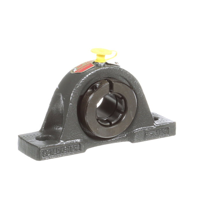 Sealmaster NP-16T Mounted Ball Bearings, Black Oxide Bearing, Pillow Block Bearings, 1" Diameter, Cast Iron Housing, Concentric Locking, Felt Labyrinth Seal, Wide Inner Race