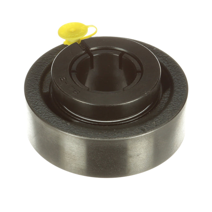 Sealmaster SC-22T Mounted Ball Bearings, Black Oxide Bearing, Cylindrical Cartridge Bearing, 1-3/8" Diameter, Cast Iron Housing, Concentric Locking, Felt Labyrinth Seal, Wide Inner Race