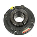 Sealmaster SFC-32T Mounted Ball Bearings, Black Oxide Bearing, 4 Bolt Piloted Flange Bearings, 2" Diameter, Cast Iron Housing, Concentric Locking, Felt Labyrinth Seal, Wide Inner Race