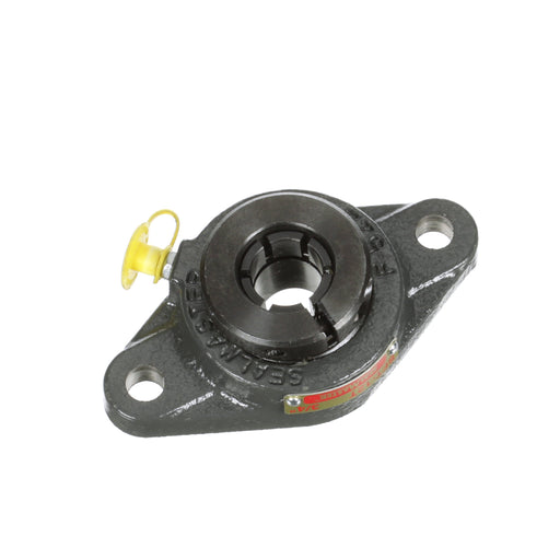 Sealmaster SFT-12T HTC Mounted Ball Bearings, Black Oxide Bearing, 2 Bolt Flange Bearings, 3/4" Diameter, Cast Iron Housing, Concentric Locking, Contact Seal, High Temperature Seal, High Temperature Grease, Wide Inner Race